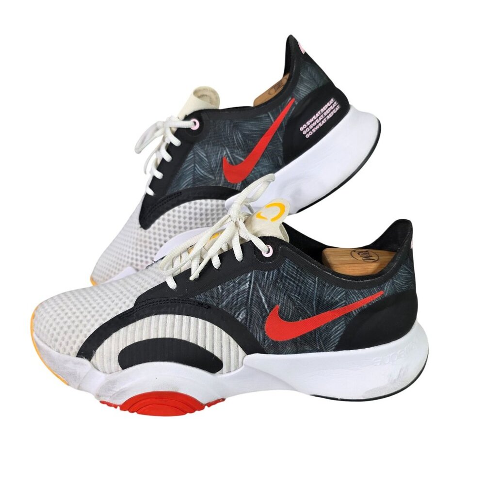 Womens Nike SuperRep White Black Red Running Sneakers Workouts & Training 11